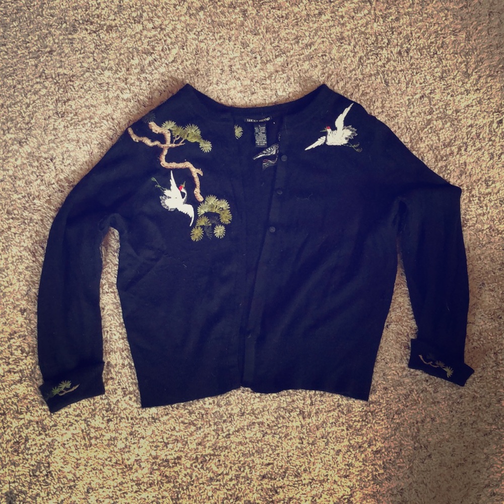 Embroidered Cardigan